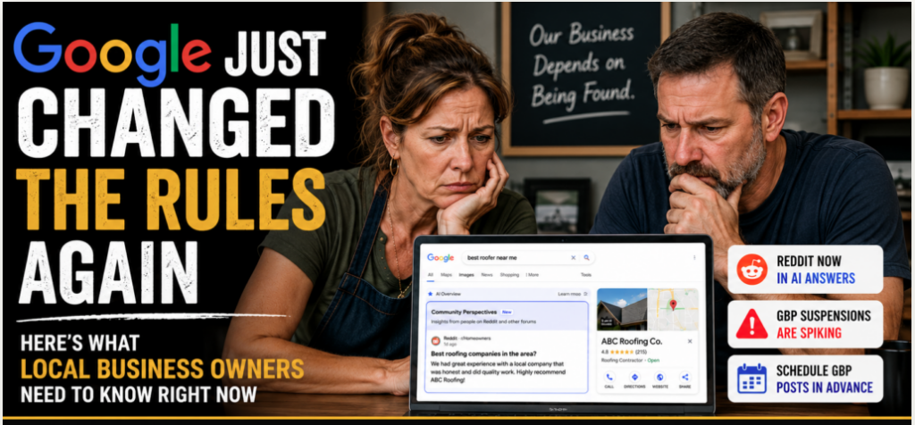Google local search updates May 2026 — AI Overviews, GBP suspensions, and post scheduling explained