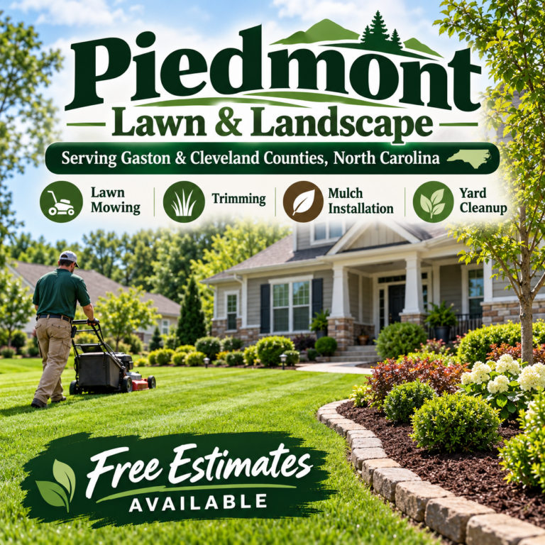 Fictional Piedmont Lawn and Landscape flyer